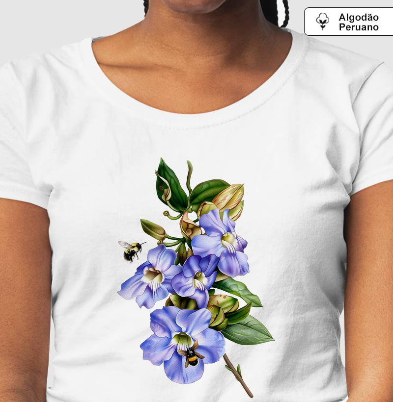 Thumbergia Azul - Algodão peruano