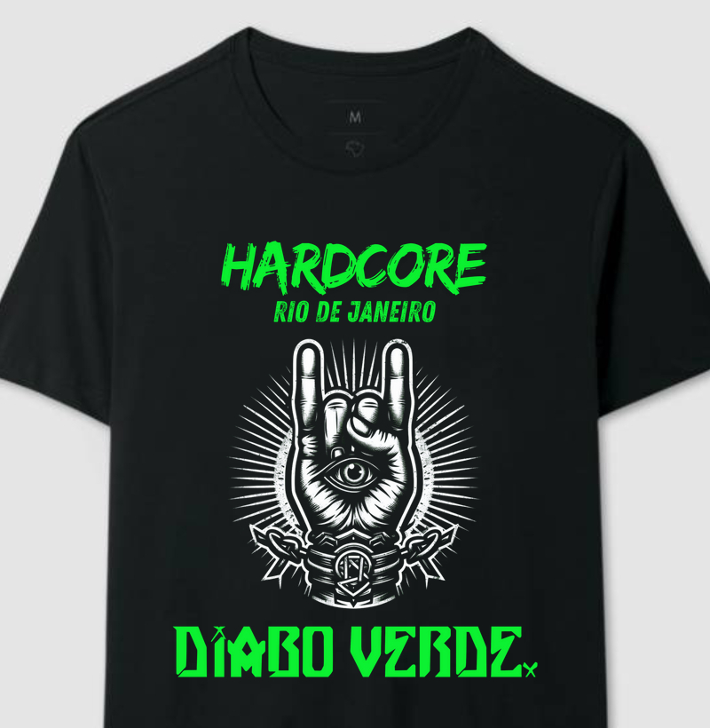 Camisa Hard Core RJ - Masculino e Feminino