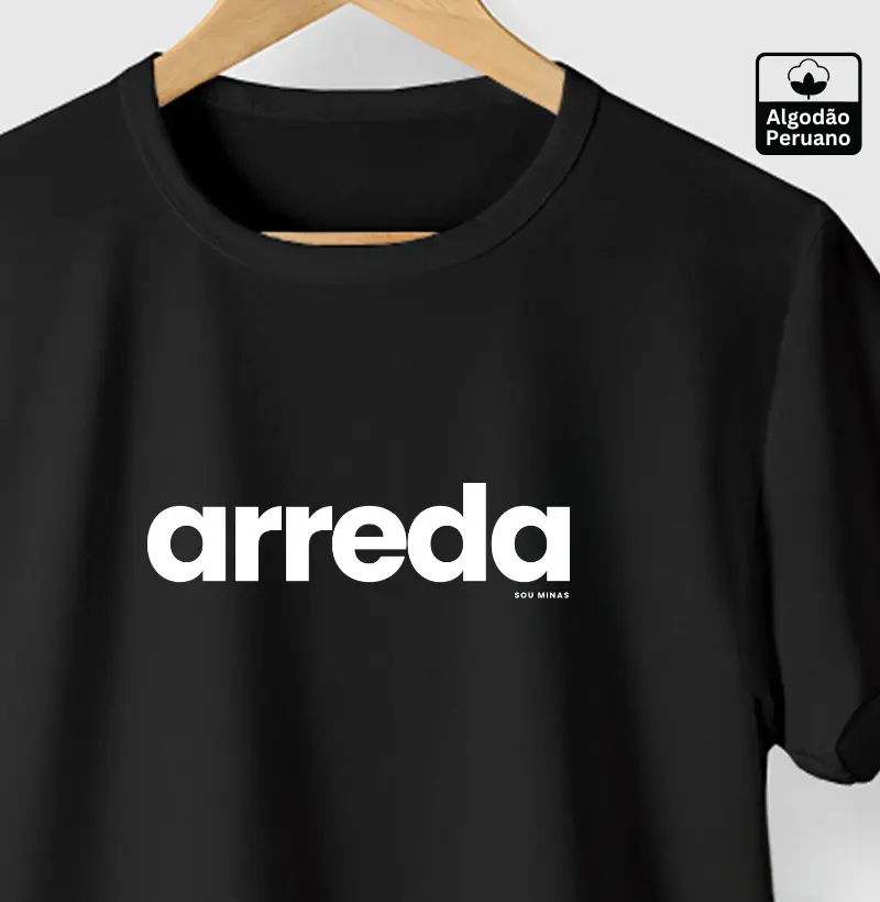 Camiseta Algodão Pima Arreda - Qualidade Reserva Ink