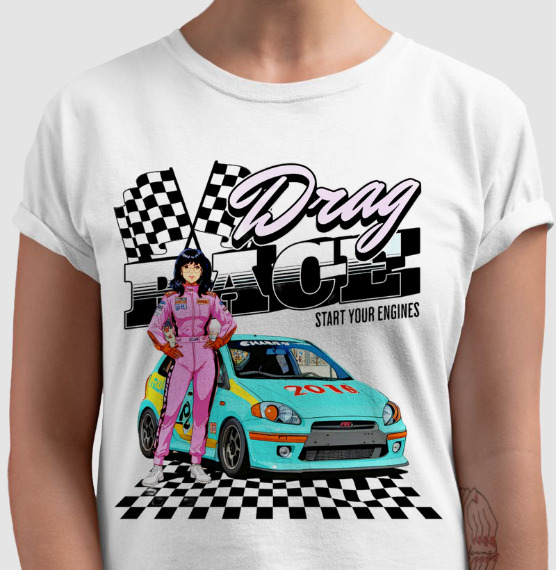 Camisa Drag Race Algodão Premium