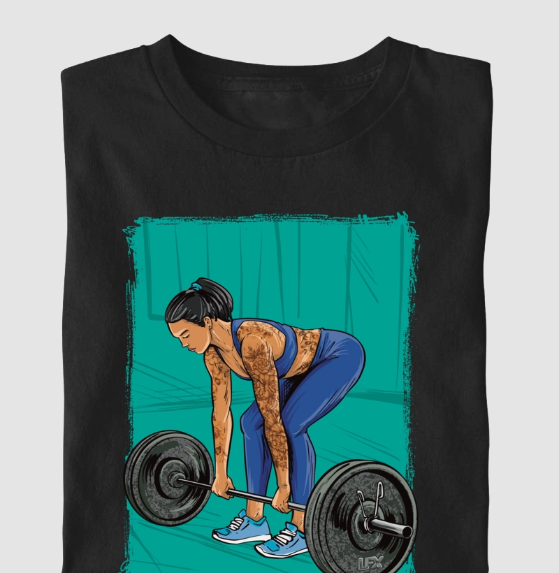 Mulher fazendo Deadlift V01