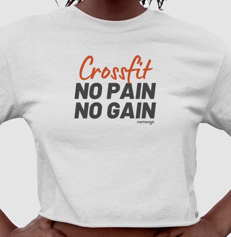 Cropped Cross No Pain No Gain – Na Manga