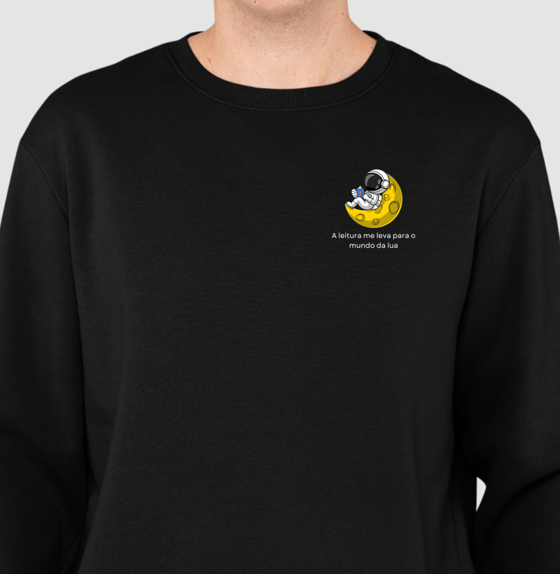 Camiseta | A leitura me leva para o mundo da lua