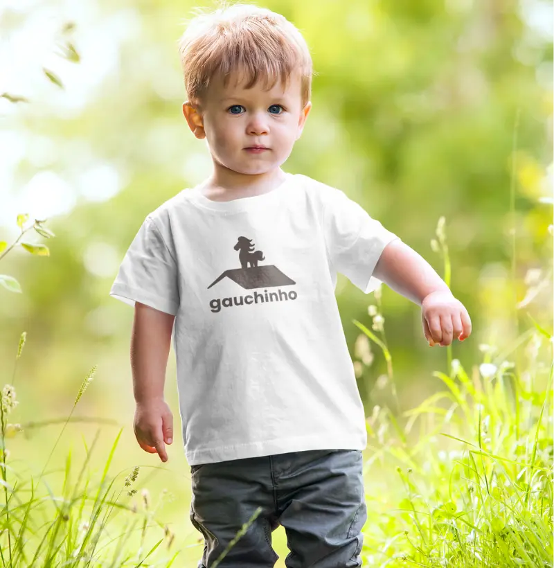 Camiseta Infantil Gauchinho Alma Dourada