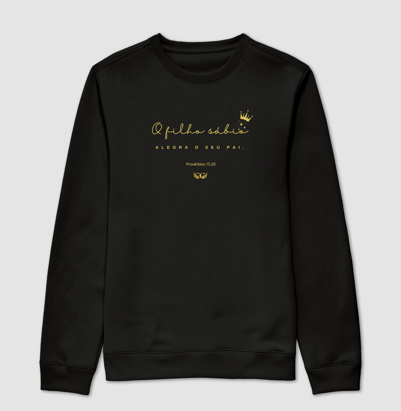 Camiseta Personalizada O filho sábio alegra seu pai. Pv 15.20