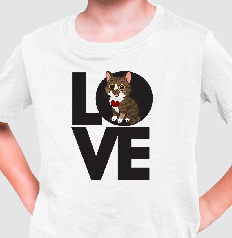 Camiseta Love Manoel Infantil