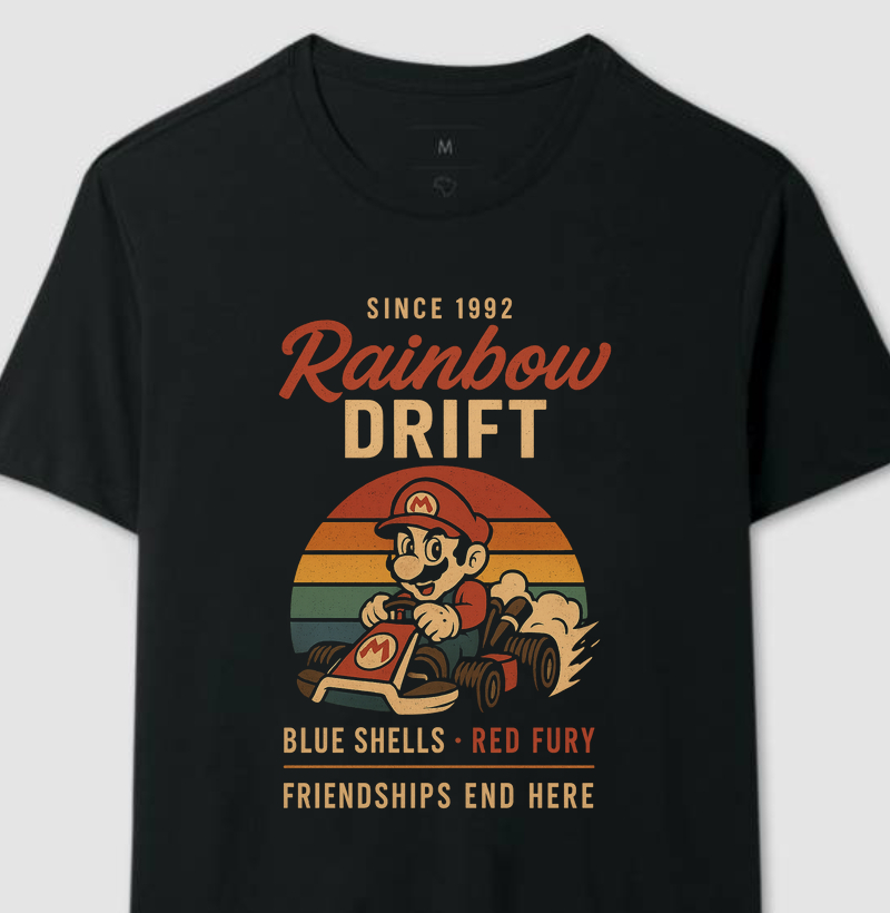 Rainbow Drift Kart Clássico do Mario Retro Series