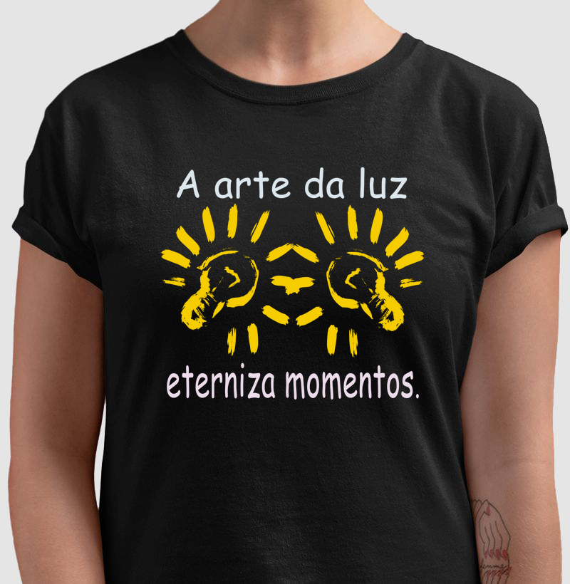 Camiseta estampa luz