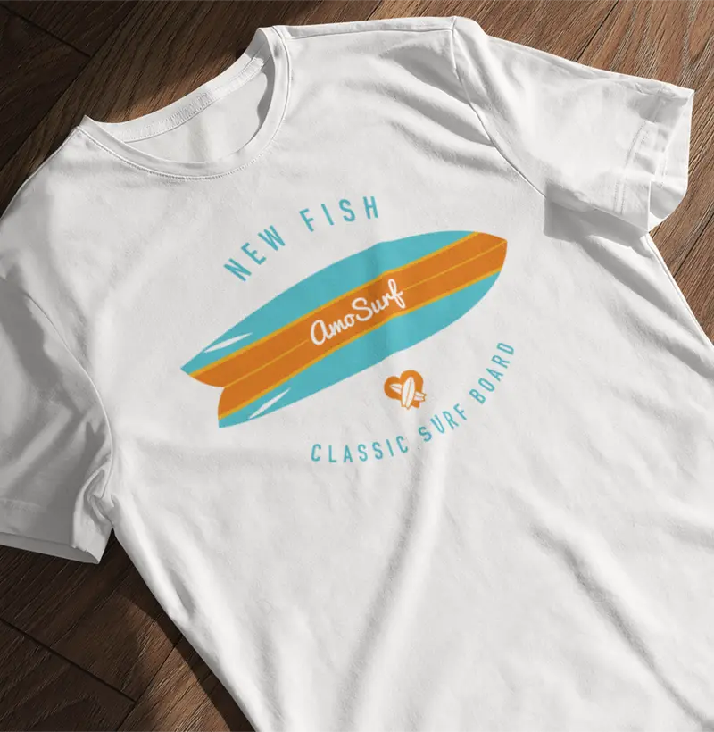 CAMISETA AMO SURF NEW FISH