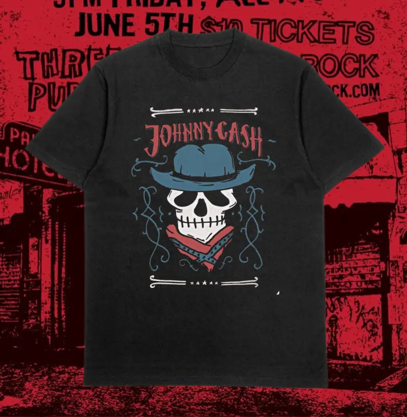 JOHNNY CASH SKULL