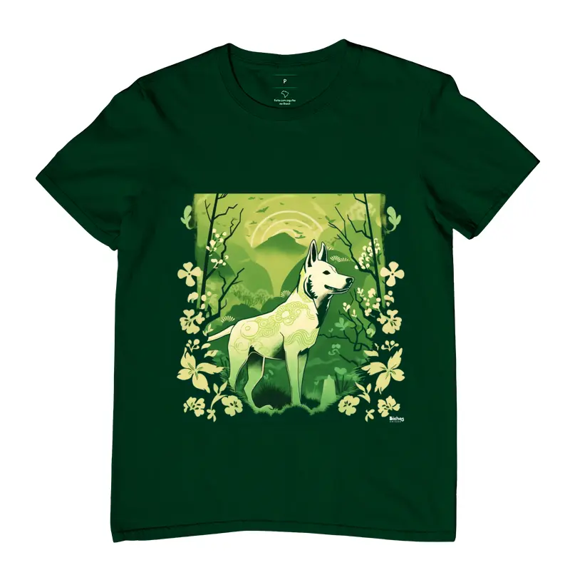 Cachorro em arte Floral