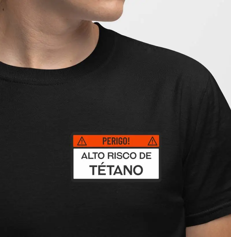 Camiseta Alto Risco de Tétano