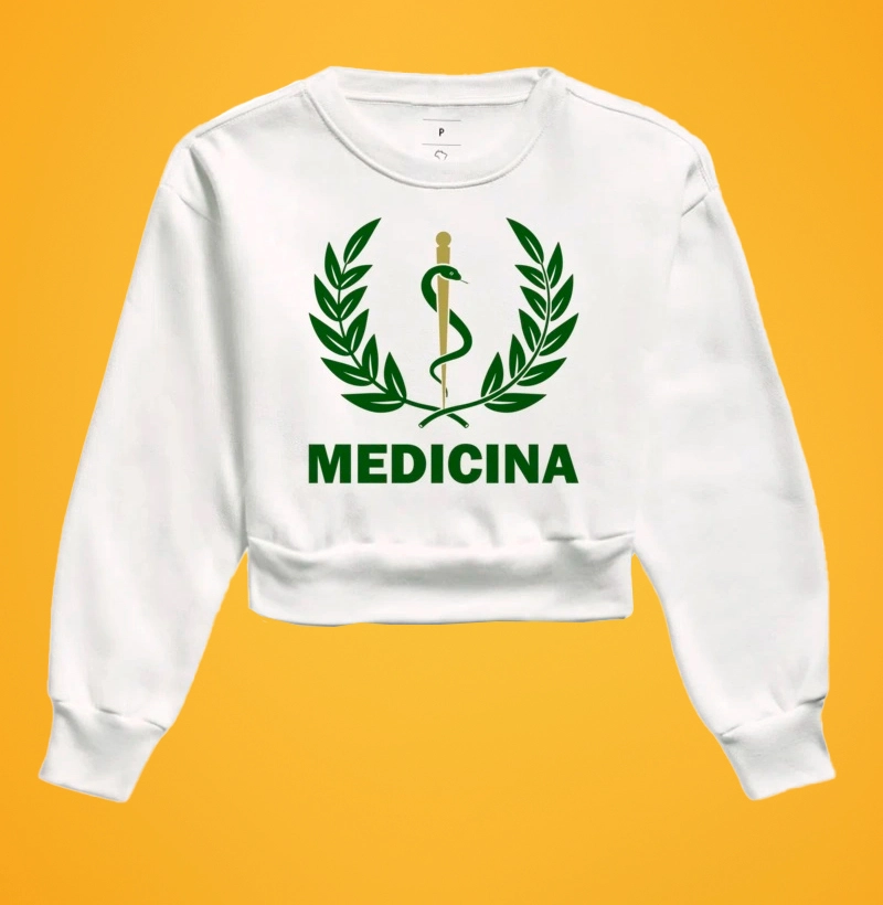 Moletom Cropped Símbolo da Medicina 