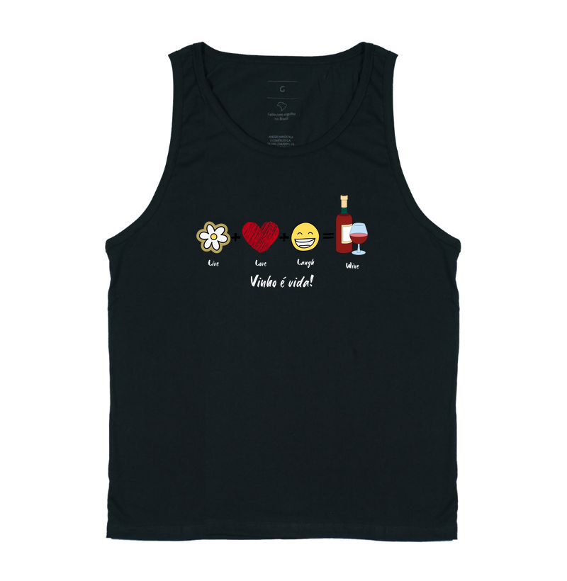 Camiseta Vinho é Vida