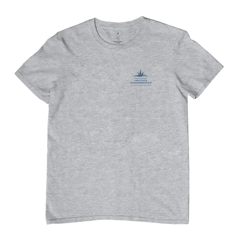 Camiseta IO estampa bolso