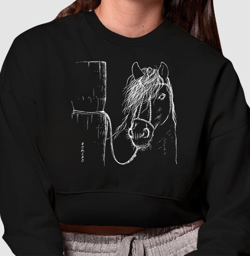 moletom cropped cabeça de crioulo
