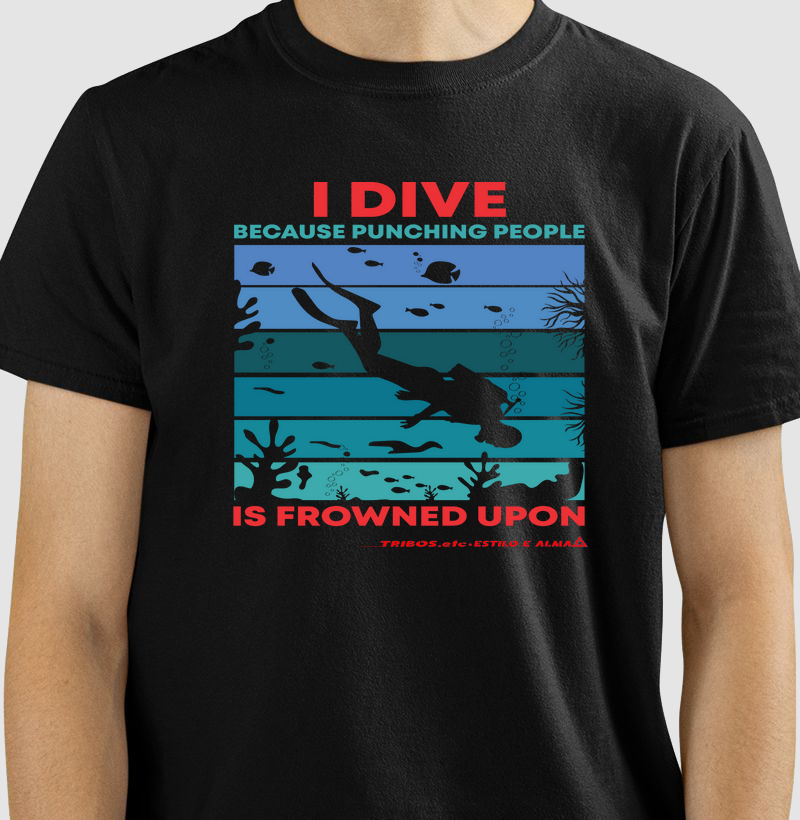 CAMISETA RESERVA.INK MASCULINA E FEMININA TRIBOS.etc ADVENTURE I DIVE