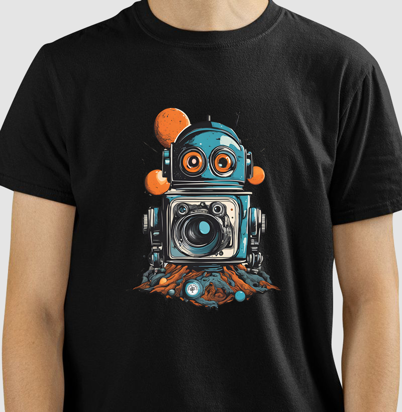 Camisetas / Imagens Criativas / Robô Câmera