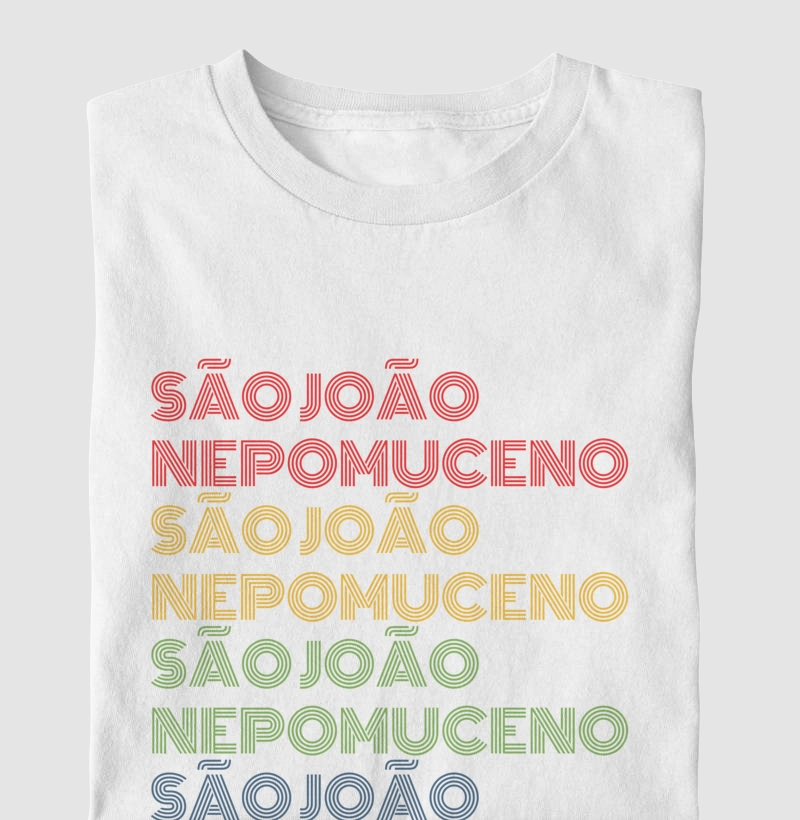 São João Nepomuceno Letreiro Retrô