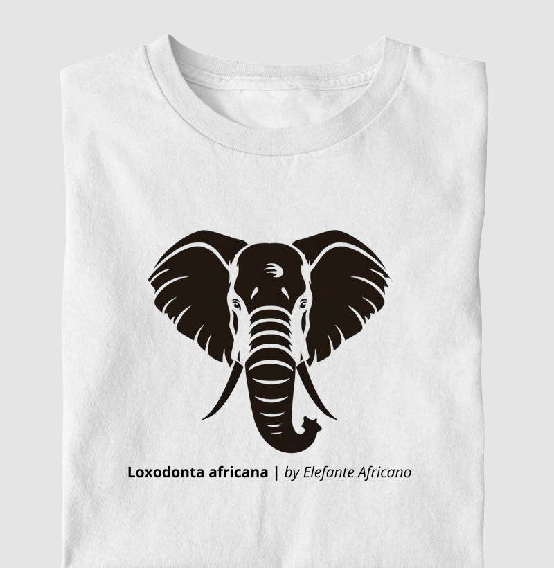 Camiseta Animalis Elefantes Africanos 100% Algodão