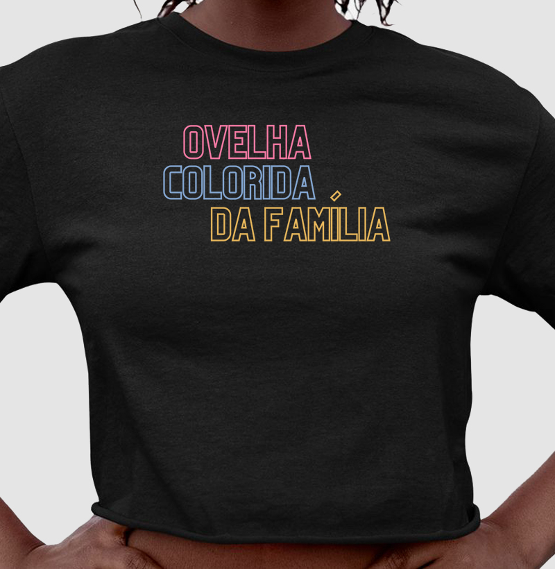 ovelha colorida da família