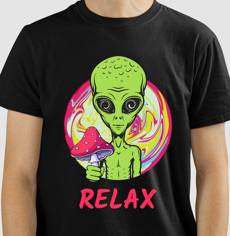 Trippy mushroom alien relax