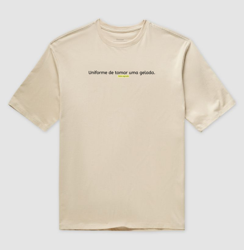 Uniforme de tomar uma gelada.