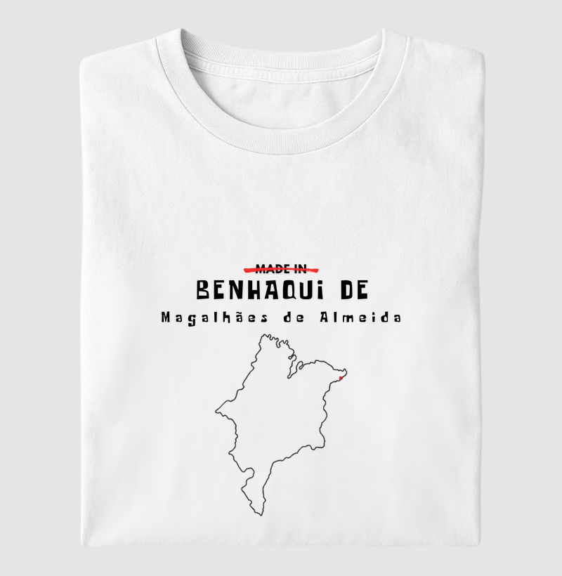 Camiseta Binhaqui de Magalhães de Almeida-MA| OxenteWear