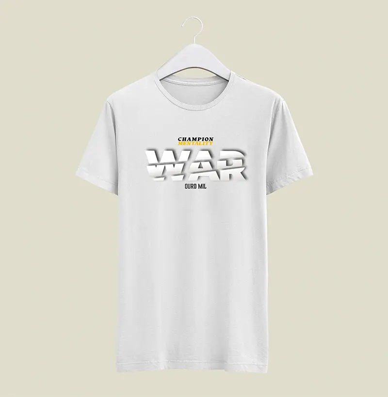 CAMISETA ESTAMPADA WAR BRANCA