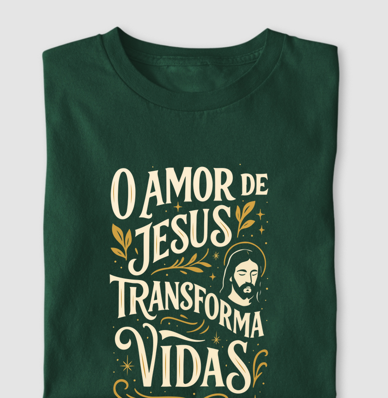 Camiseta o amor de Jesus