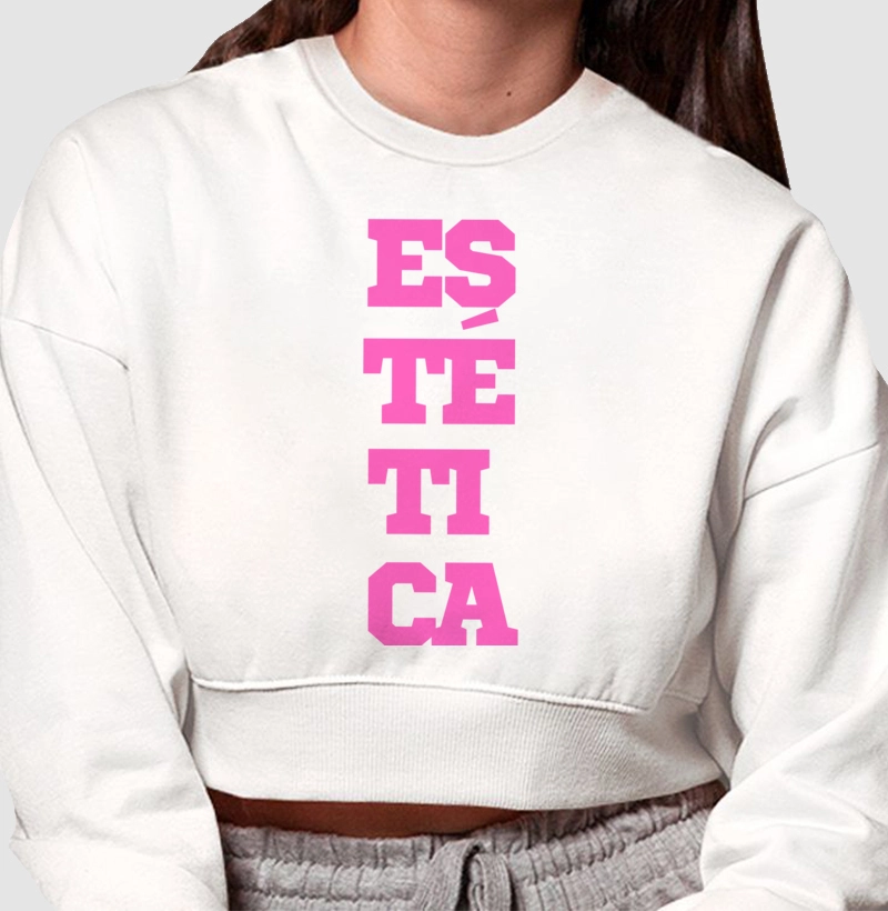 Moleton Cropped Estética