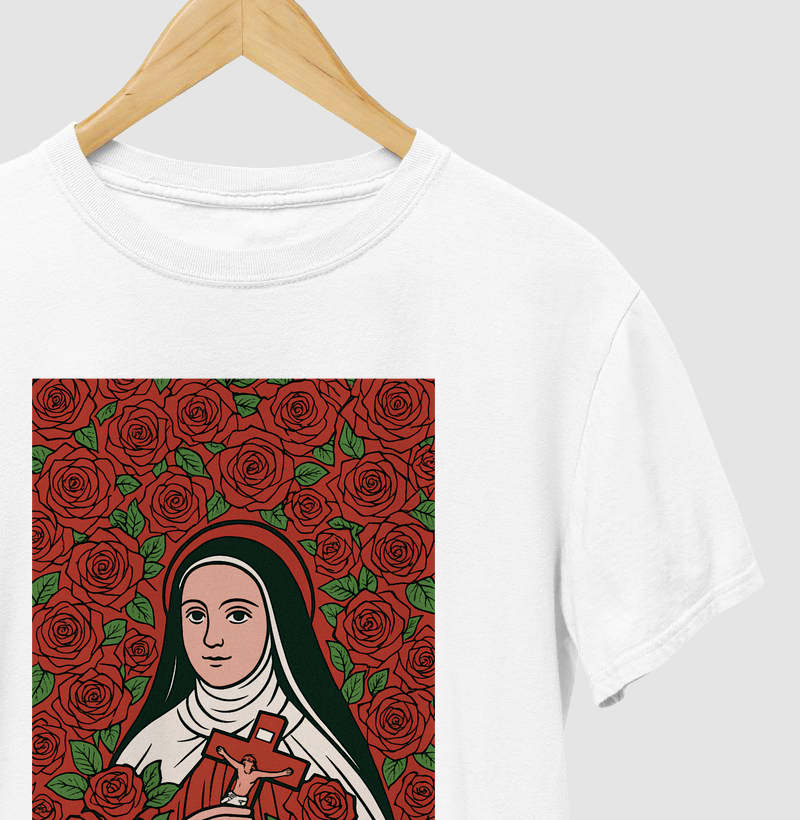Santa Teresinha com rosas