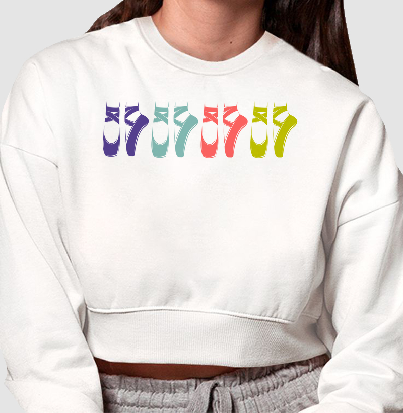 Cropped Moletom 'Sapatilhas'