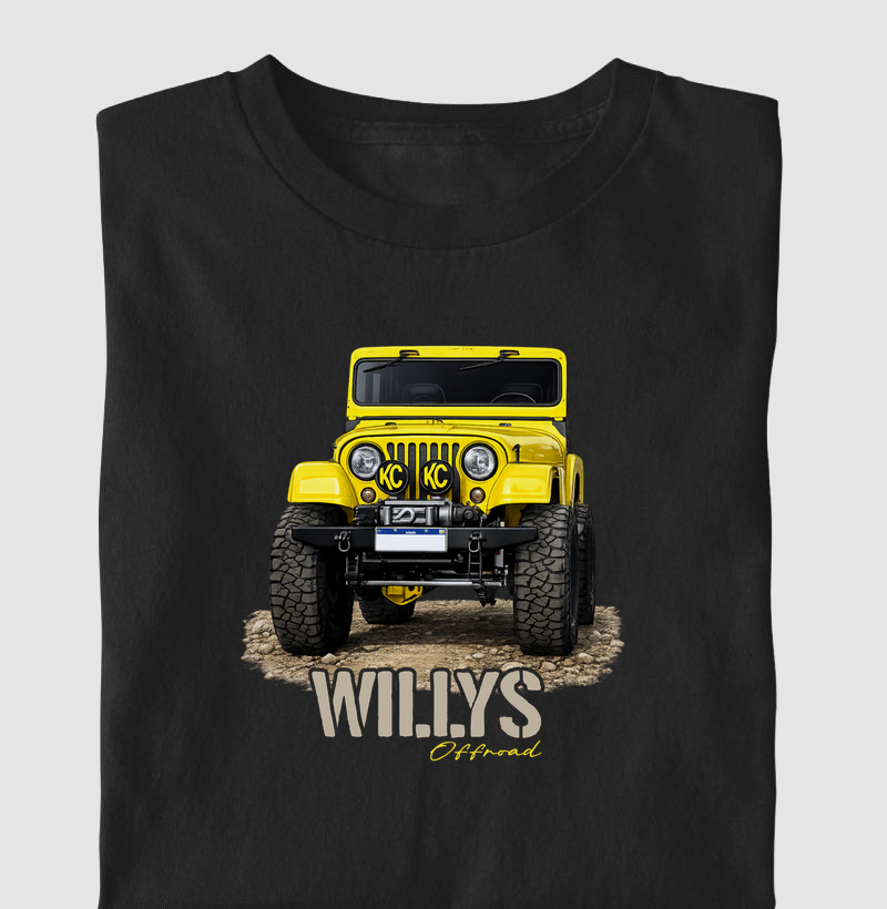 Jeep Willys Yellow Offroad 