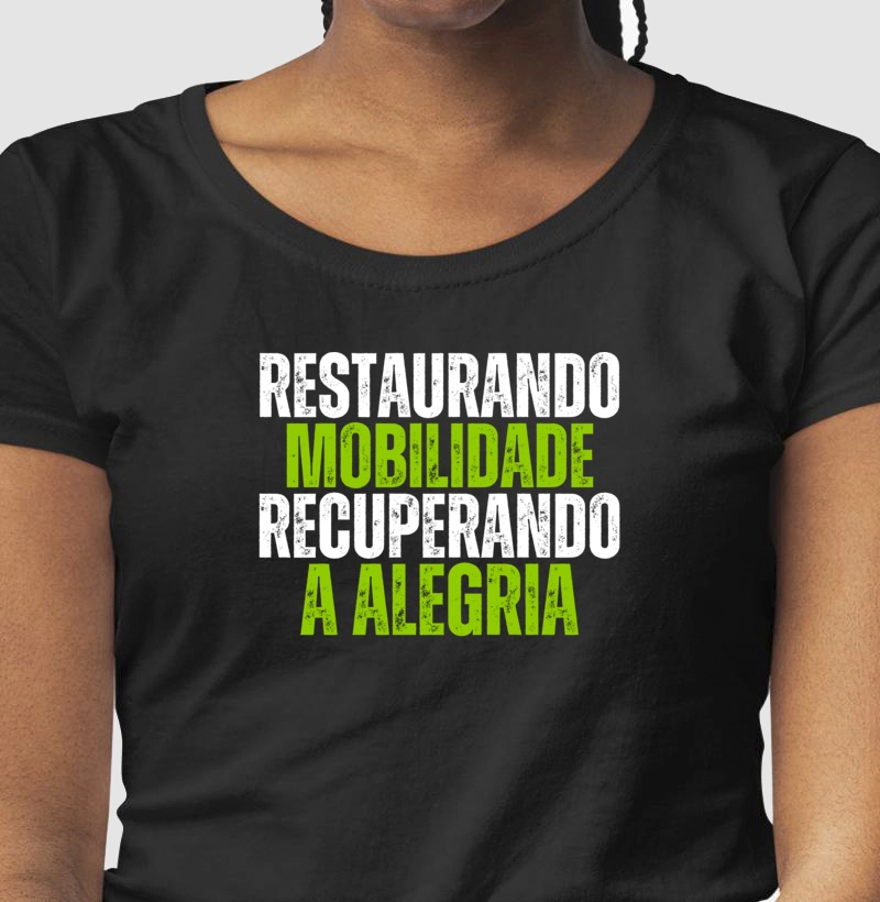Camiseta mobilidade com alegria