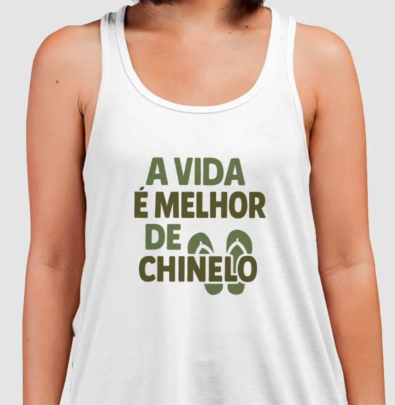 De chinelo é bem melhor