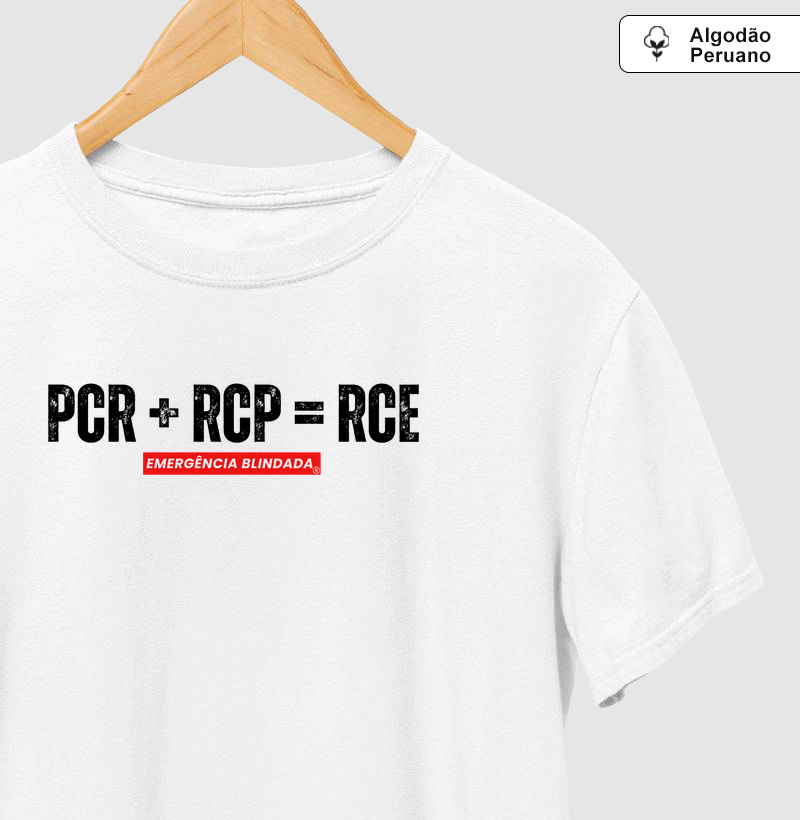 Camiseta Algodão Peruano - PCR + RCP = RCP