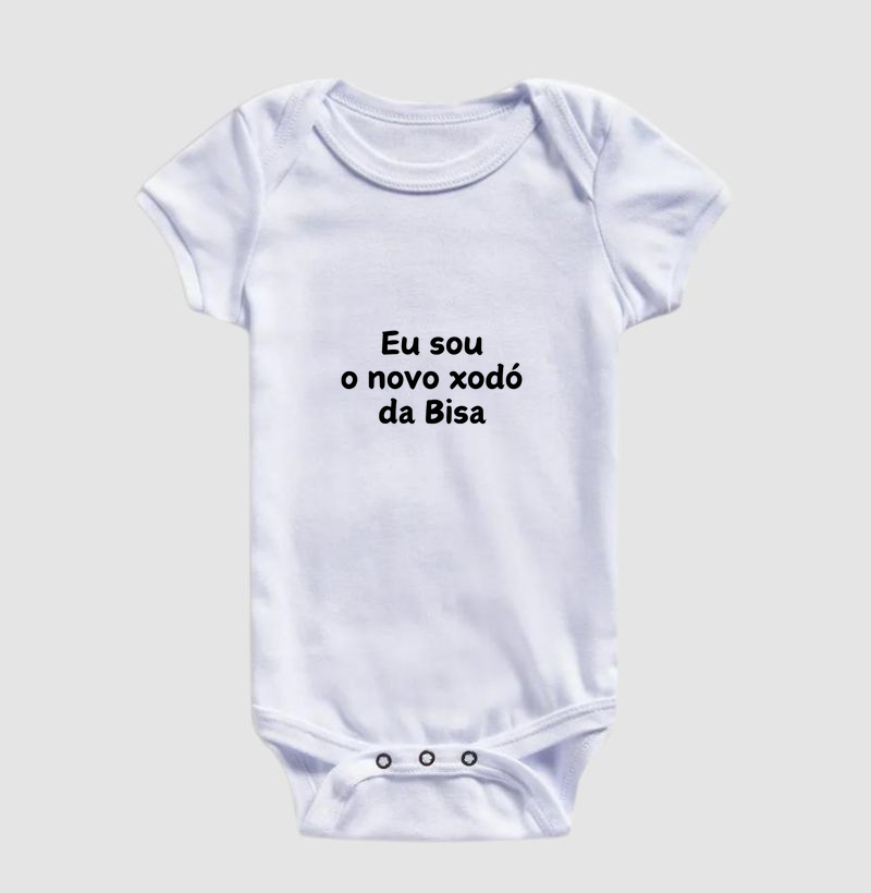 Sou o novo xodó da Bisa (body bebê)