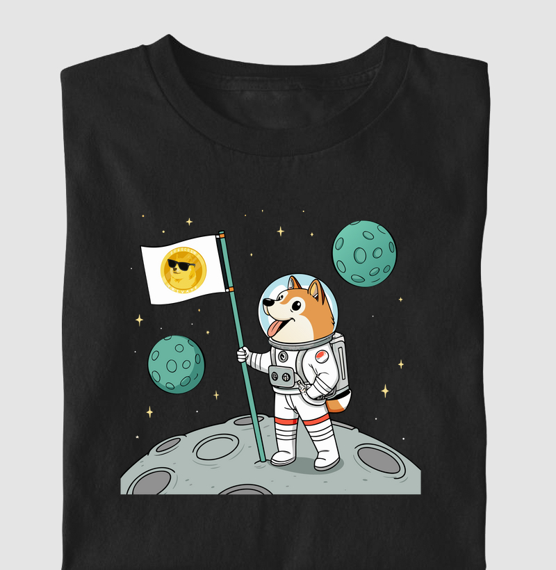 Camiseta Dogecoin Astronauta 