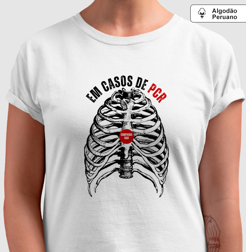 Camiseta Algodão Peruano – Em Casos de PCR