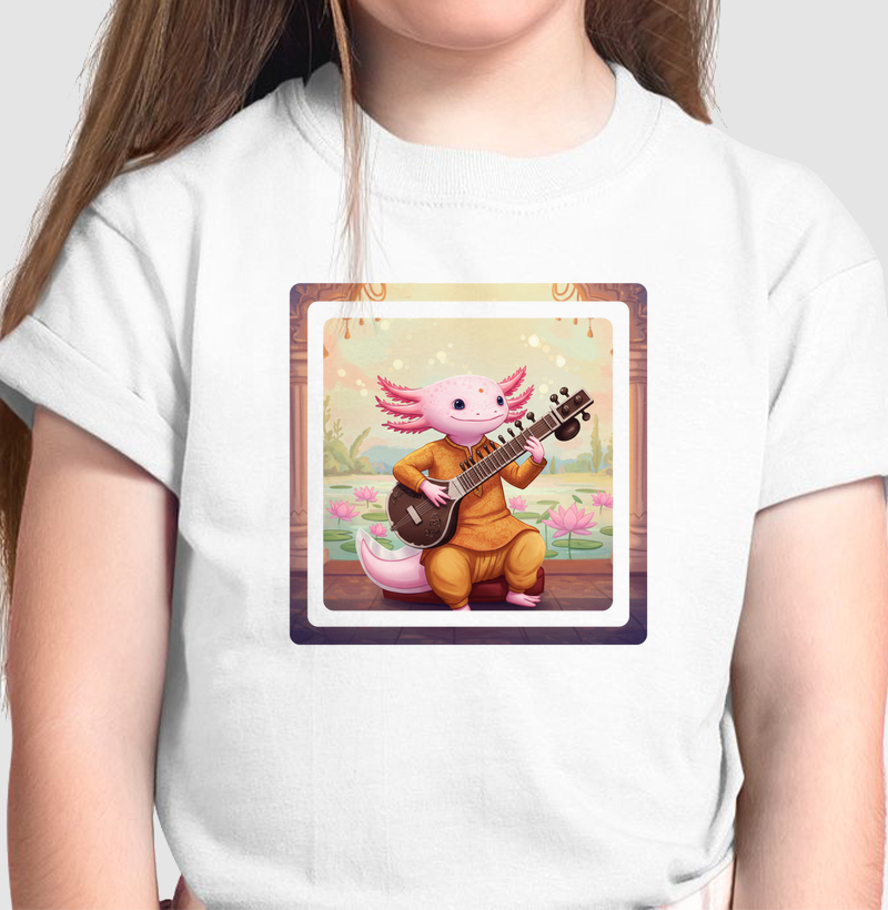Camiseta Infantil - AXL, Sitar Indiano (01)