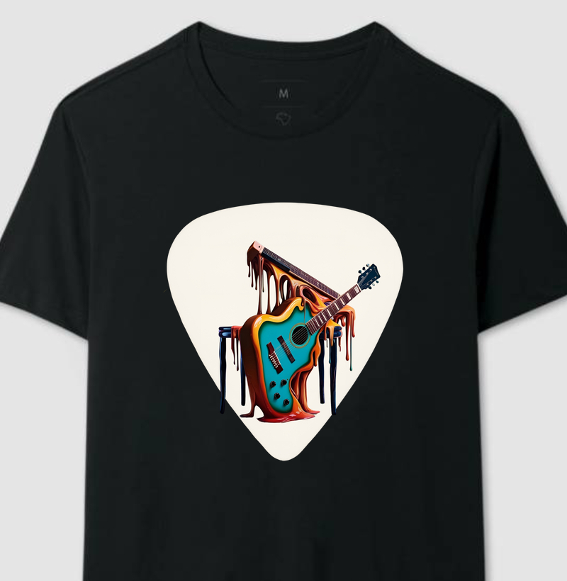 CAMISETA GUITARRA ABSTRATA