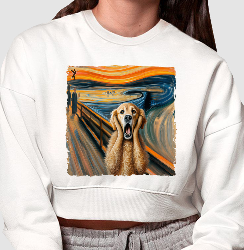 O susto do Golden Retriever