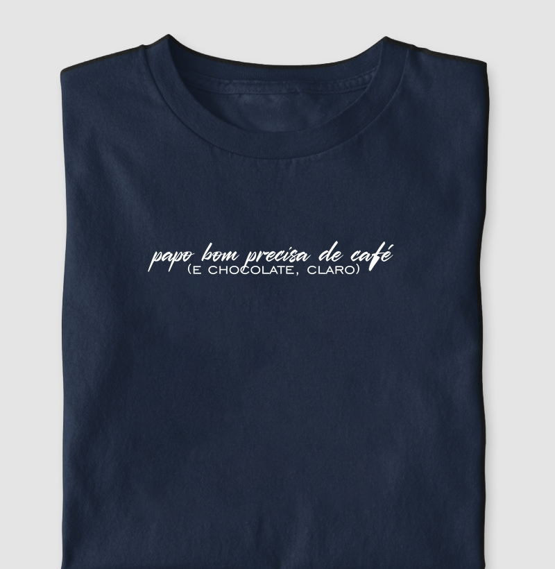 T-shirt Café e Chocolate