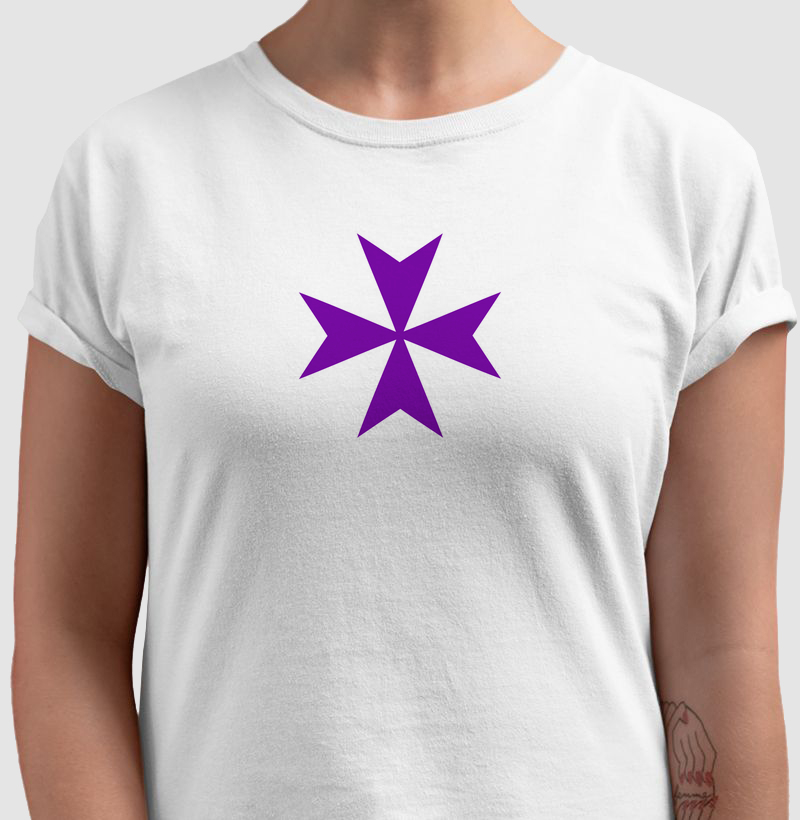 Camiseta CRUZ DE MALTA Violeta - Estrela