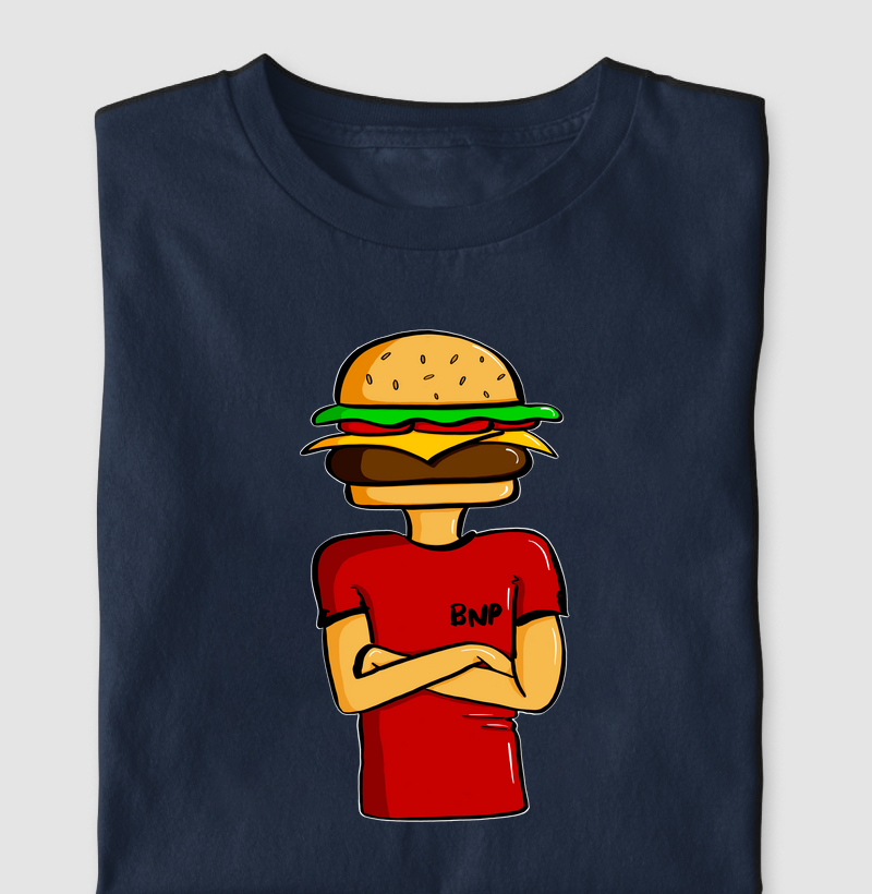 Camiseta BNP - Cabeça burger