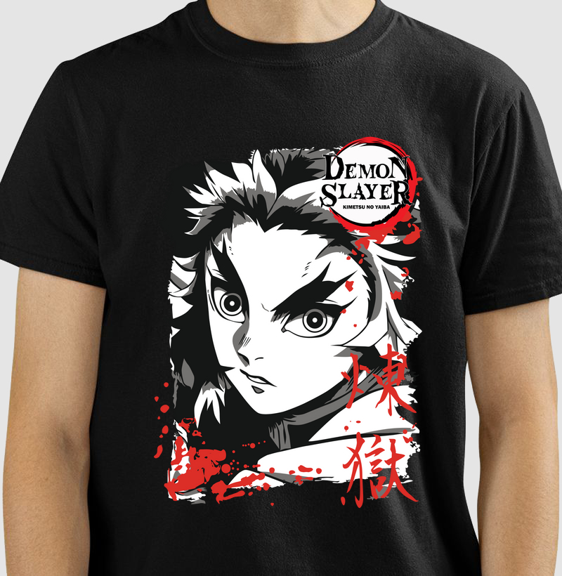 Camiseta Kyojuro Rengoku - Demon Slayer