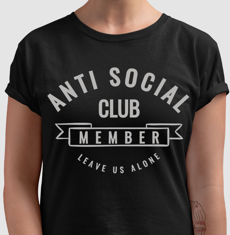 Camiseta Anti Social Clube Membro Blusa Sátiras