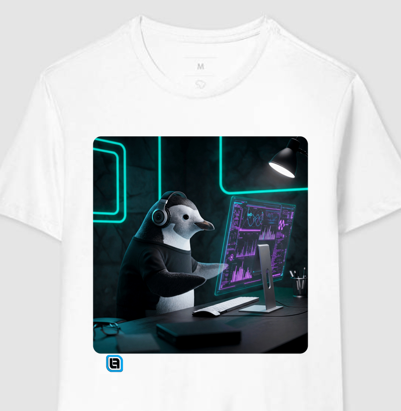 Camisa Linux Force - Pinguim Tech