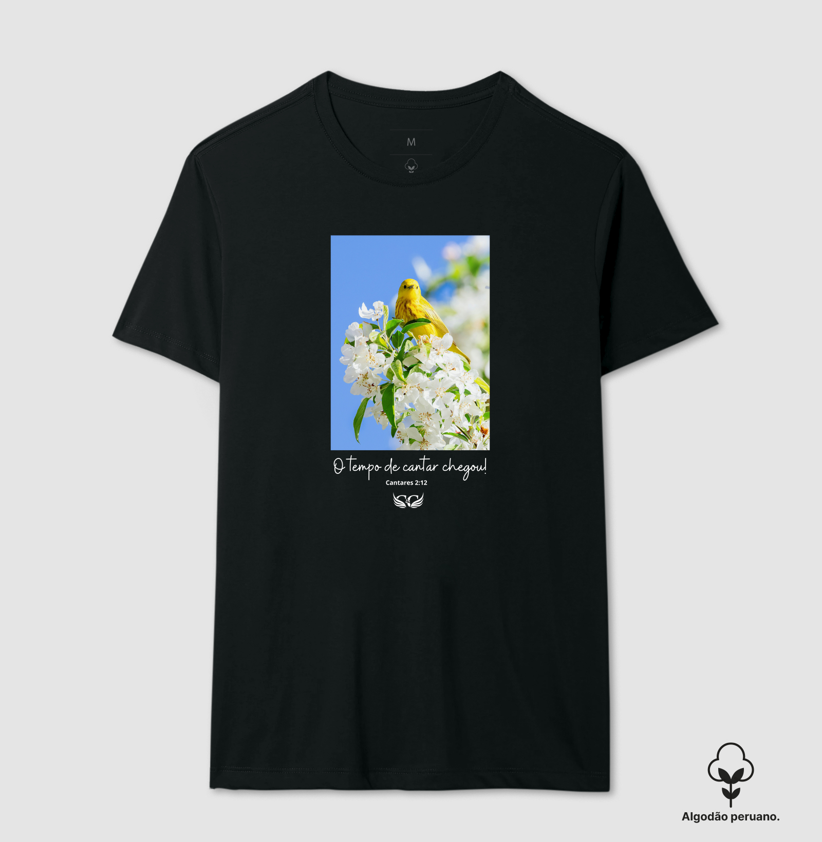  Camiseta Feminina Personalizada O Tempo de Cantar Chegou! Cantares 2.12
